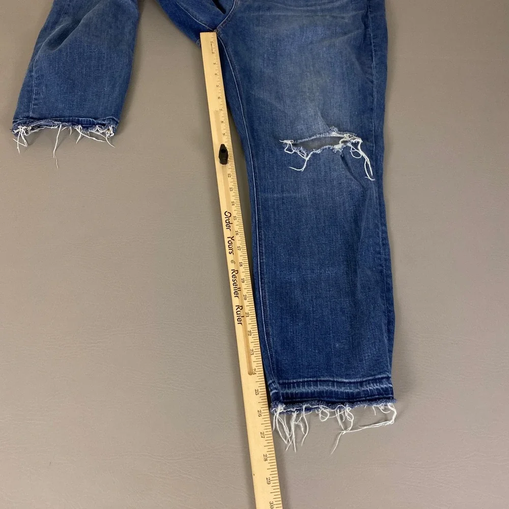 J. Crew Mercantile Jeans Men's Size 34 Short‎ Denim Distressed Blue Cotton Blend